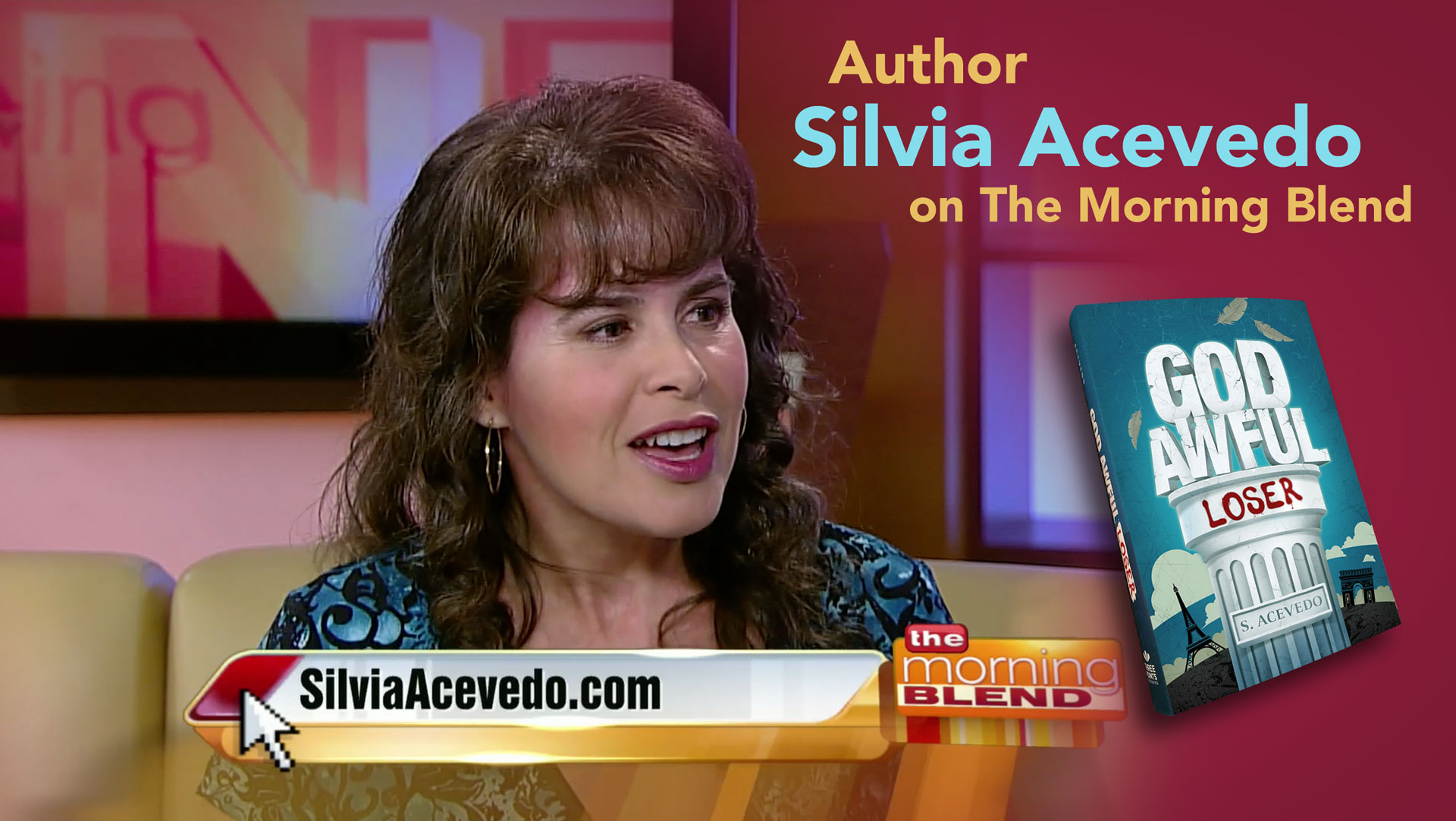 Silvia promoting God Awful Loser on The Morning Blend