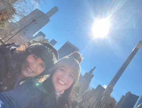 My daughter Antonia and Silvia Acevedo at Central Park
