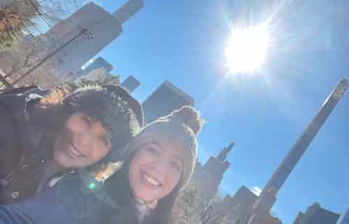 My daughter Antonia and Silvia Acevedo at Central Park