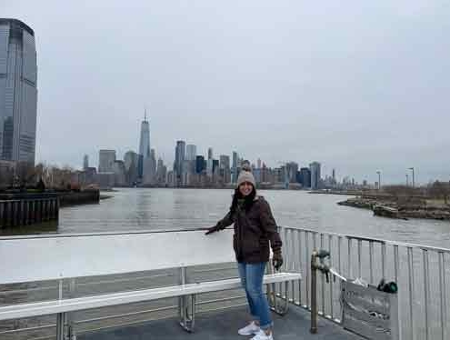 Family on the ferry