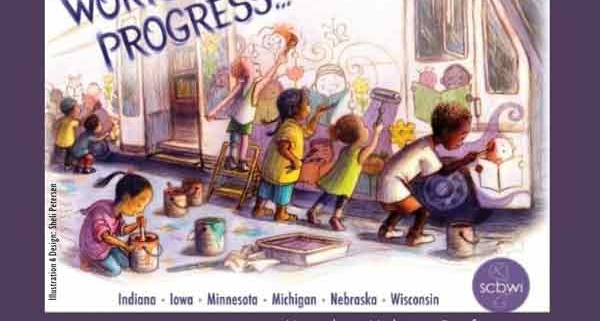 Promotional image for Marvelous Midwest conference, put on by six Midwestern chapters of SCBWI