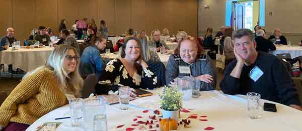 photo shows attendees at the SCBWI-Wisconsin Fall Luncheon