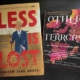 Image shows covers of the books LESS IS LOST and OTHER HORRORS