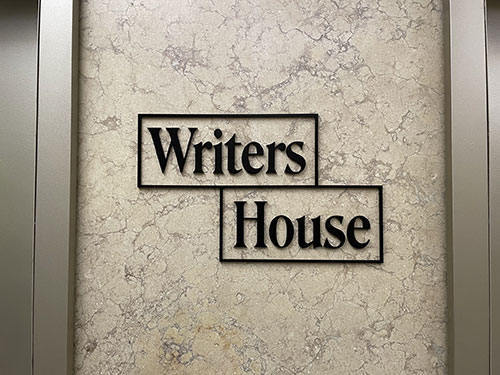 Door plaque for Writers House Literary Agency