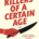 Image shows the cover of the book "KILLERS OF A CERTAIN AGE." Cream-colored background, the title words in red, a red hand holding a black knife.
